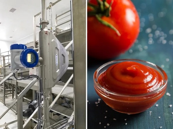 flow measurement tomato paste hygienic